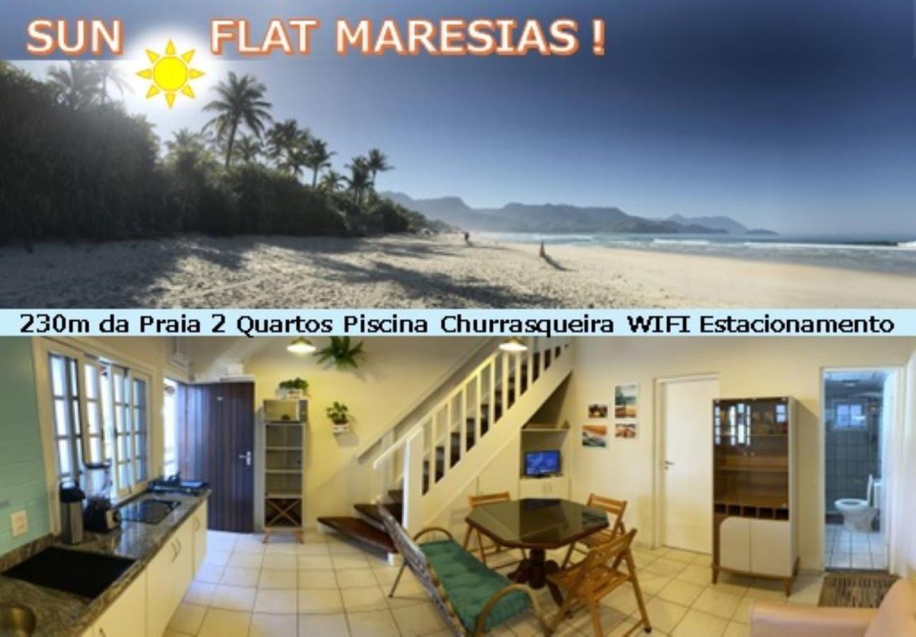 Sun Flat Maresias !! 2 Quartos Piscina Churrasqueira Wifi Estacionamento 230M Da Praia Сан-Себастьян Экстерьер фото